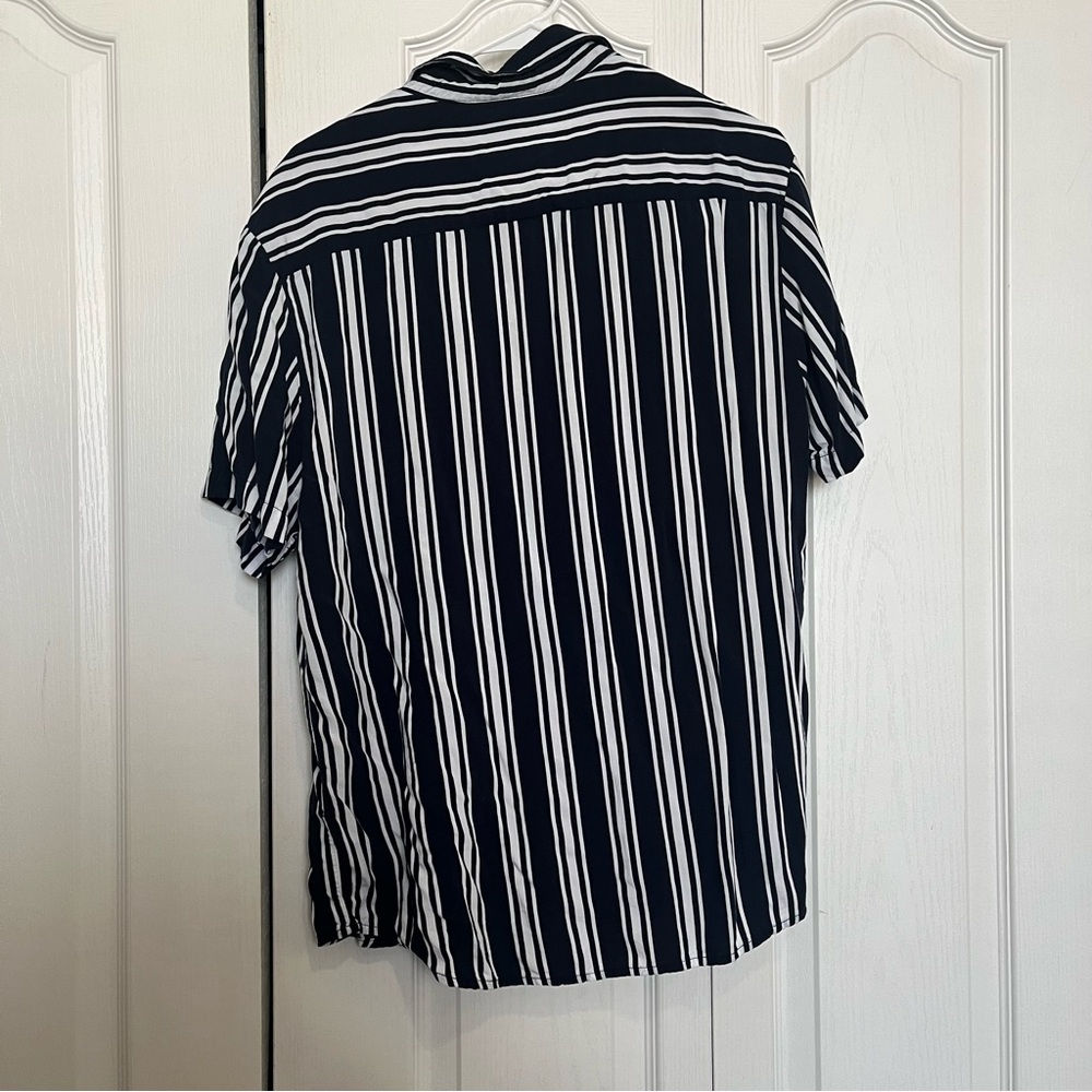 Denim & Flowers Blue and White Striped Shirt (Box C) - Picture 5 of 5